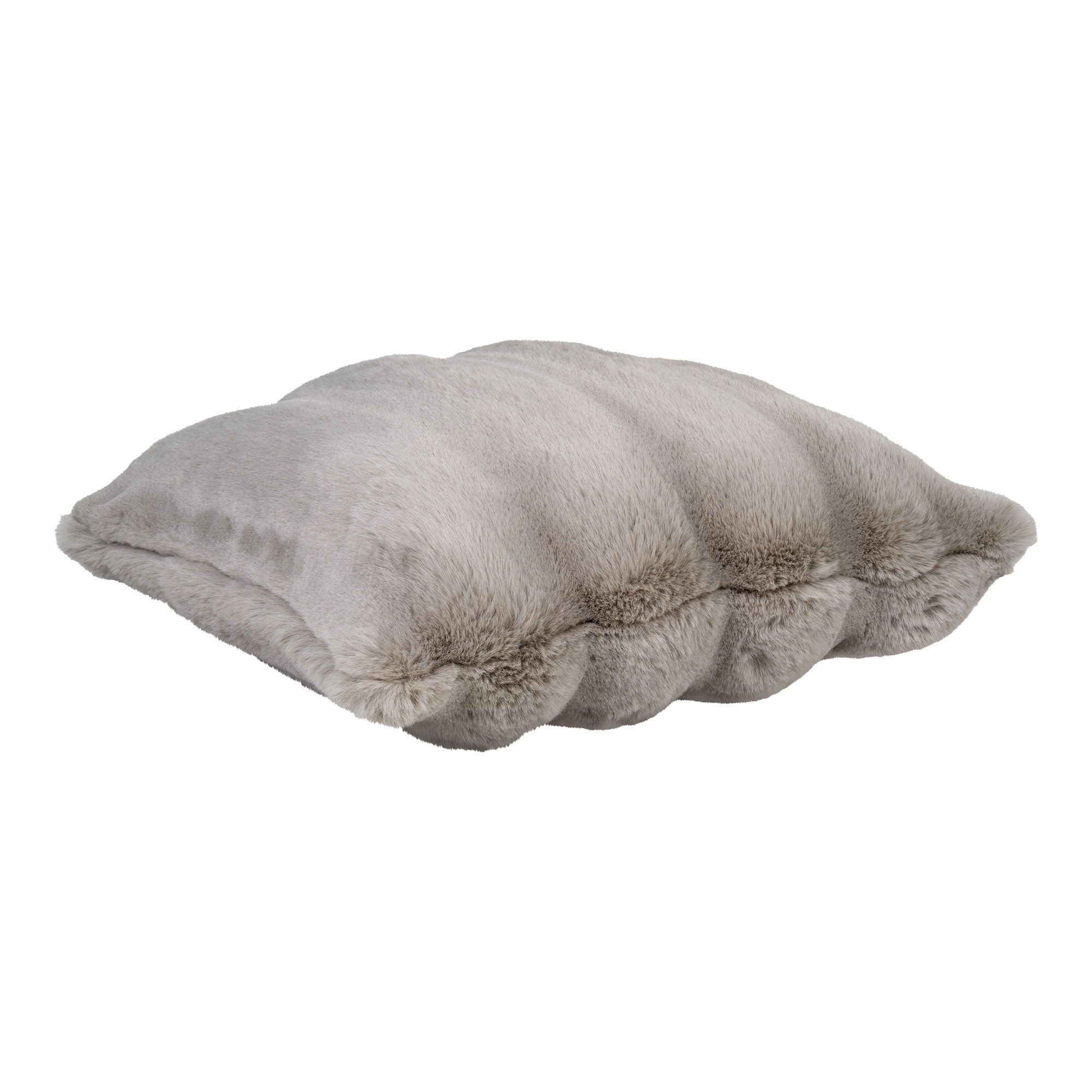 Galena – Kissen, Kunstfell, taupe, 45×45 cm